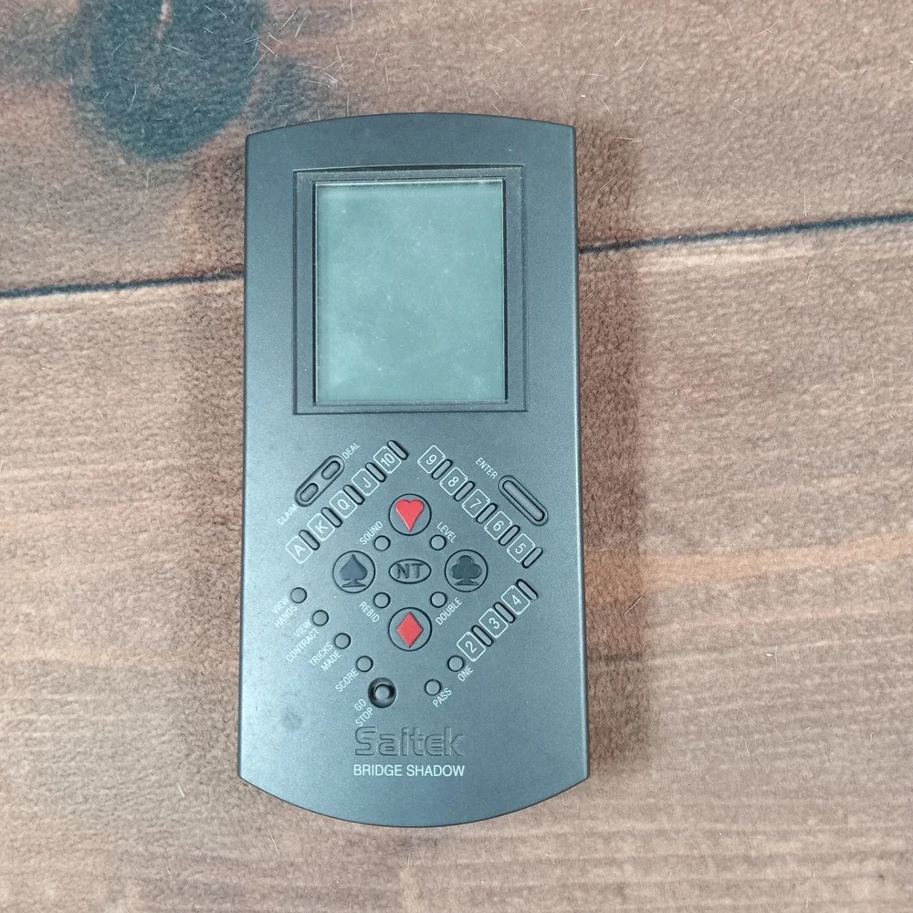 Saitek Bridge Shadow Electronic Game Handheld Bidding AS IS‎ FOR PARTS